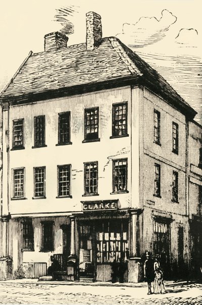 Luogo di nascita di Johnson a Lichfield, 1902 da Unbekannt