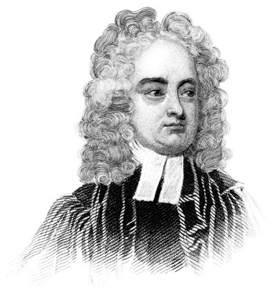 Jonathan Swift, sacerdote anglo-irlandese, satirico, saggista, pamphlettista politico e poeta, c1850 da Unbekannt