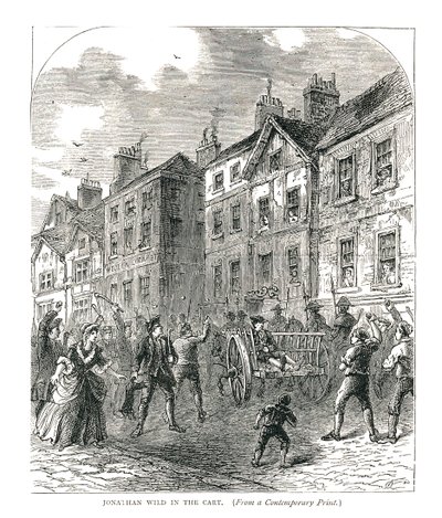 Jonathan Wild nel carro, 1878 da Unbekannt