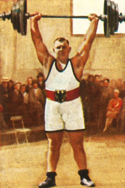 Josef Straßberger, campione tedesco di sollevamento pesi, 1928 da Unbekannt