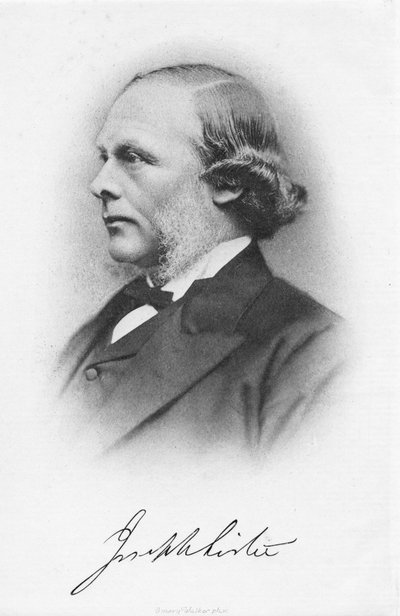 Joseph Lister, chirurgo inglese e pioniere della chirurgia antisettica, c1877 da Unbekannt
