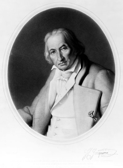 Joseph Marie Jacquard, inventore francese del telaio Jacquard, c. 1840 da Unbekannt