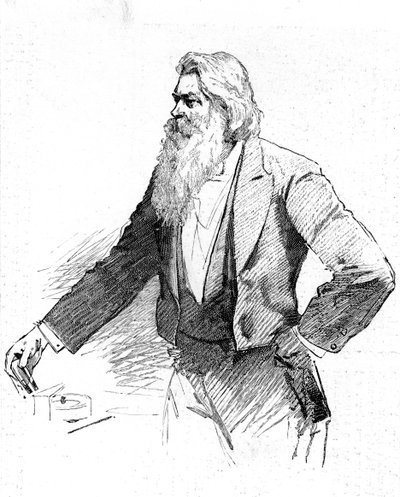Joseph Wilson Swan, fisico e chimico britannico, dimostrando l