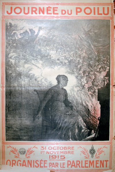 Journée du Poilu, 31 ottobre-1 novembre 1915, manifesto della Prima Guerra Mondiale francese da Unbekannt