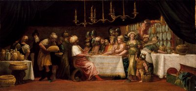 Giuditta festeggiata da Oloferne, XVI secolo da Unbekannt