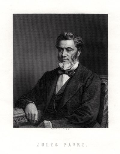 Jules Claude Gabriel Favre, statista francese, XIX secolo da Unbekannt