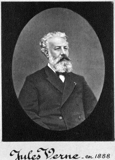 Jules Verne, autore francese di avventure e fantascienza, 1888 da Unbekannt