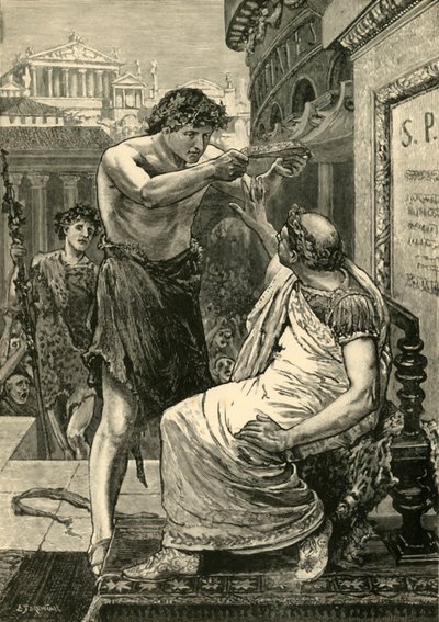 Giulio Cesare rifiuta la corona offerta da Antonio, 1890 da Unbekannt