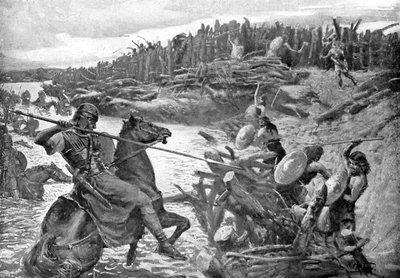 Giulio Cesare attraversa il Tamigi da Unbekannt