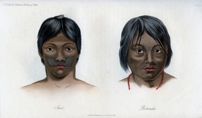 Juri e Botocudos, della nazione Brasilio-Guarani, 1848 da Unbekannt