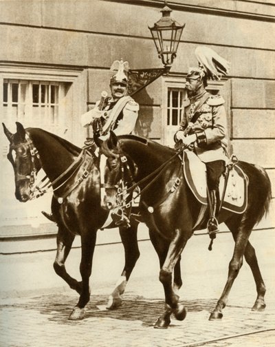 Kaiser Guglielmo II e Re Giorgio V a Berlino, Germania, 1911, 1935 da Unbekannt