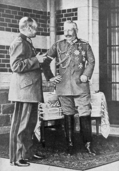 Kaiser Guglielmo II di Germania e Federico Augusto III di Sassonia, giugno 1918 da Unbekannt