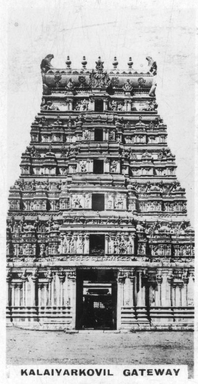 Portale di Kalaiyarkovil, India, c1925 da Unbekannt