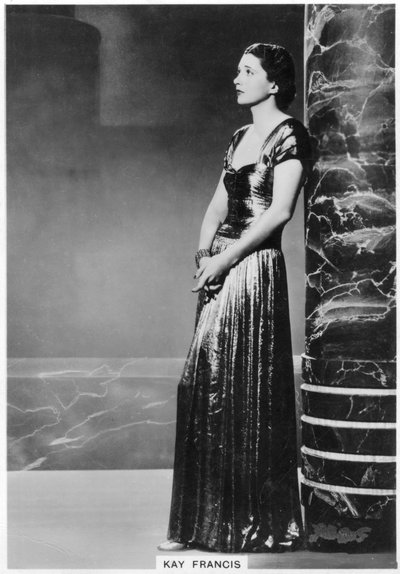Kay Francis, attrice teatrale e cinematografica americana, 1938 da Unbekannt