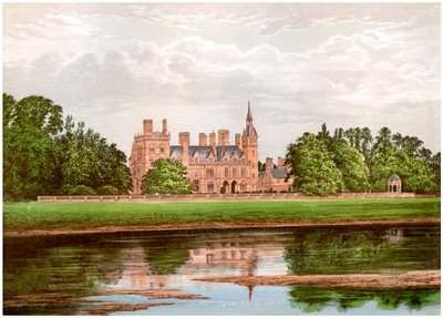 Kelham Hall, Nottinghamshire, casa della famiglia Manners-Sutton, c1880 da Unbekannt