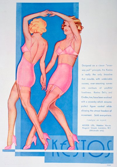 Annuncio di lingerie Kestos, 1935 da Unbekannt