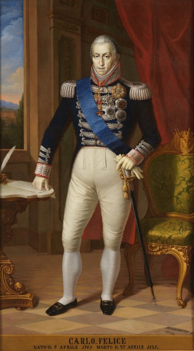 Re Carlo Felice di Sardegna 1765-1831 da Unbekannt