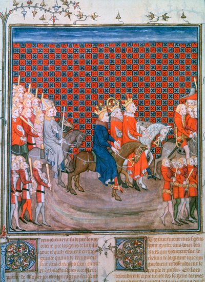 Re Carlo IV entra a Parigi, 1375-1379 da Unbekannt