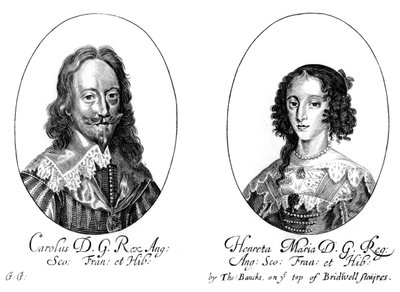 Re Carlo I 1600-1649 e la regina Enrichetta Maria 1609-1669 da Unbekannt
