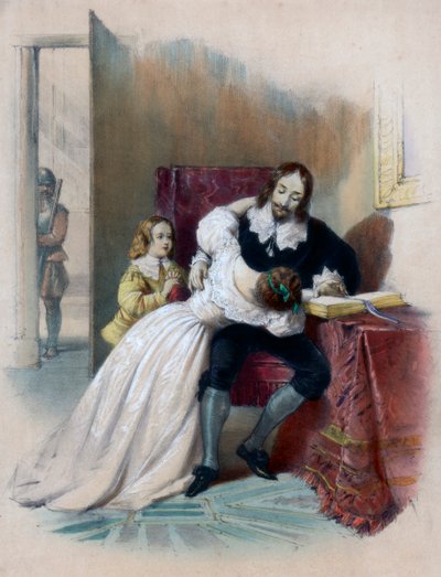 Re Carlo I 1600-1649 che si separa dai suoi figli, 1838 da Unbekannt