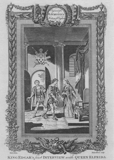 Il primo incontro di Re Edgar con la Regina Elfrida da Unbekannt