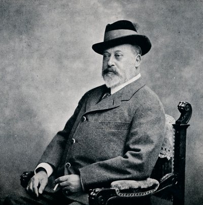 Re Edoardo VII con un cappello tirolese, 1903-1911 da Unbekannt