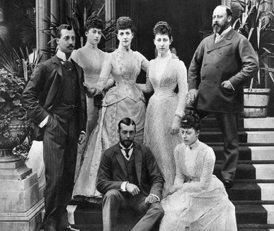 La famiglia di Re Edoardo VII, Marlborough House, Londra da Unbekannt