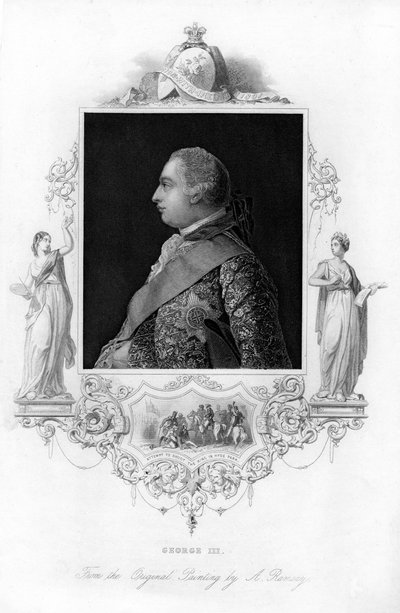 Re Giorgio III di Gran Bretagna, c1850 da Unbekannt