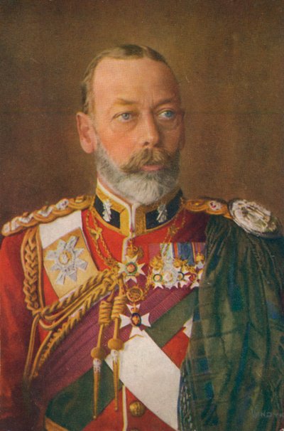 Re Giorgio V come colonnello in capo del Black Watch da Unbekannt
