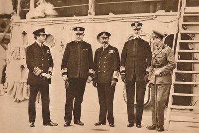 Re Giorgio V in visita alla flotta, novembre 1917, 1935 da Unbekannt