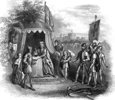 Re Giovanni firma la Magna Carta, Runnymede, Surrey, 1215 da Unbekannt