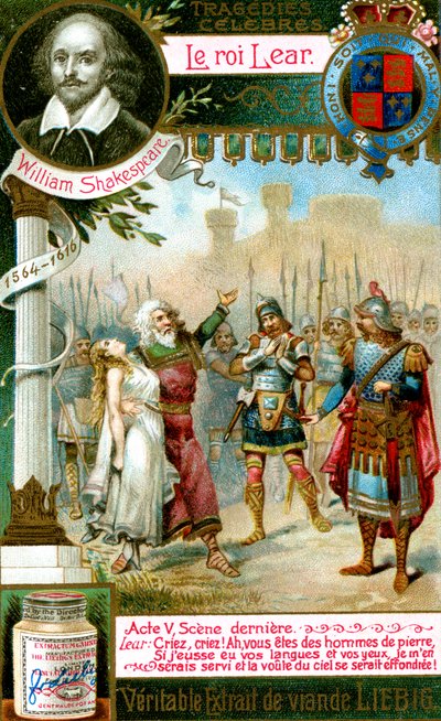 Re Lear di William Shakespeare 1564-1616, c1900 da Unbekannt