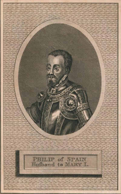 Re Filippo II di Spagna, marito della regina Maria I da Unbekannt