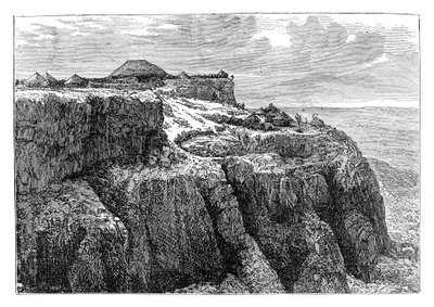 Casa del Re Teodoro a Magdala, Etiopia, c1868 da Unbekannt