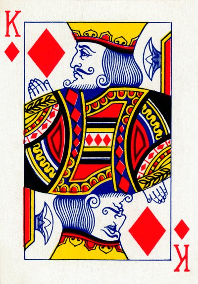 Re di Quadri da un mazzo di carte da gioco Goodall & Son Ltd., c1940 da Unbekannt