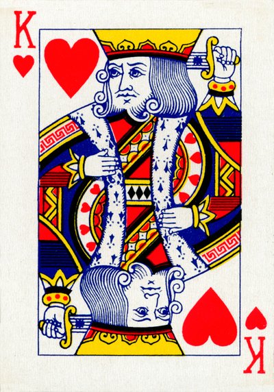 Re di Cuori da un mazzo di carte da gioco Goodall & Son Ltd., c1940 da Unbekannt