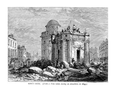 Kings Cross nel 1845 da Unbekannt