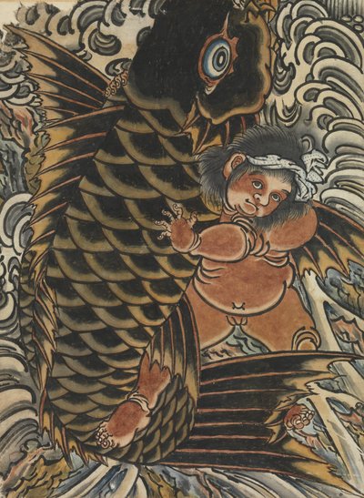 Kintaro con carpa da Unbekannt