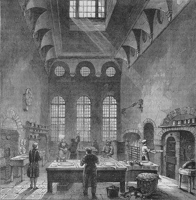 Cucina del Palazzo di St James, Westminster, Londra, al tempo di Re Giorgio III da Unbekannt