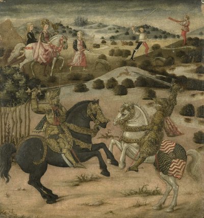 Scena della leggenda del cavaliere da Unbekannt