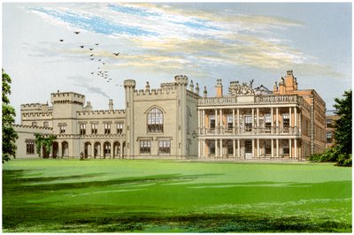 Knowsley Hall, Lancashire, residenza del conte di Derby, circa 1880 da Unbekannt