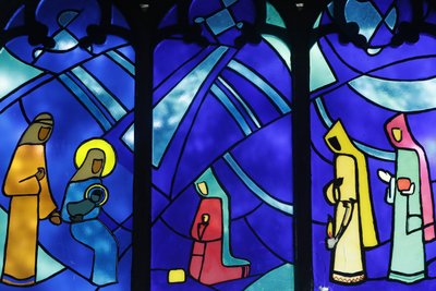 Vetrata: Adorazione dei Magi da Unbekannt