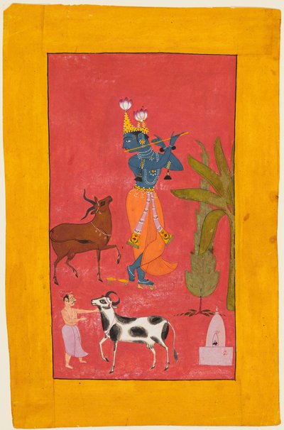 Krishna che suona il flauto da Unbekannt