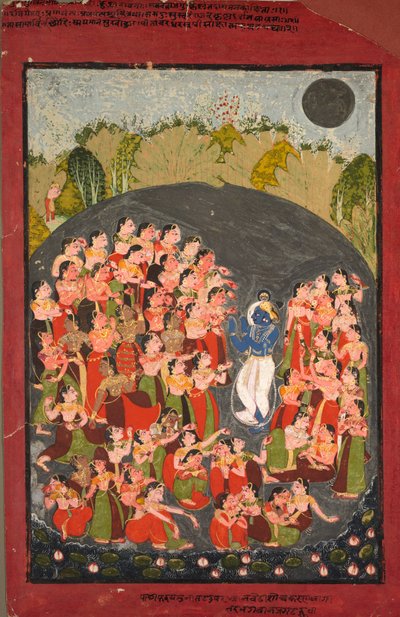 Krishna e le Gopi si radunano per Rasamandala da Unbekannt