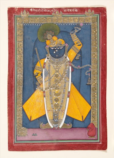 Krishna nella forma di Shri Nathji da Unbekannt