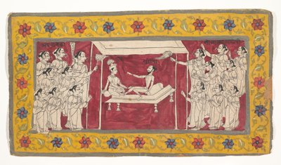 Krishna con un asceta da Unbekannt