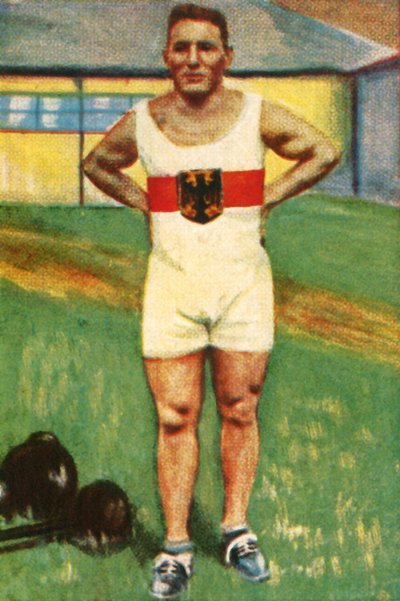 Kurt Helbig, campione tedesco di sollevamento pesi, 1928 da Unbekannt