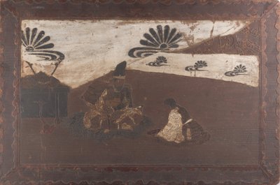 Kusunoki Masashige che saluta il figlio Masatsura, XIX secolo da Unbekannt
