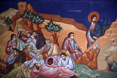 Monastero di Kykkos, Cipro. Gesù con i suoi discepoli nel Getsemani da Unbekannt