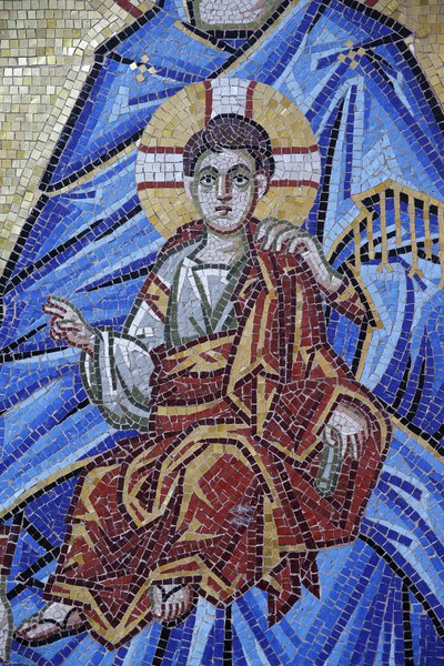 Monastero di Kykkos, Cipro. Dettaglio del mosaico. Gesù bambino da Unbekannt